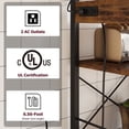 thumbnail image 3 of Sakiyr Kitchen Bakers Rack with Power Outlet, 5-Tier Microwave Stand with Storage Shelf & Hutch, 3 of 7