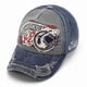 thumbnail image 4 of Gorra de béisbol de mezclilla con tiburón bordado, estilo vintage, unisex, ajustable, para el sol, 4 of 5