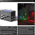 thumbnail image 3 of Luces solares de pared para exteriores, luces LED impermeables para escaleras, luces solares para patio exterior, multicolor, 3 of 8