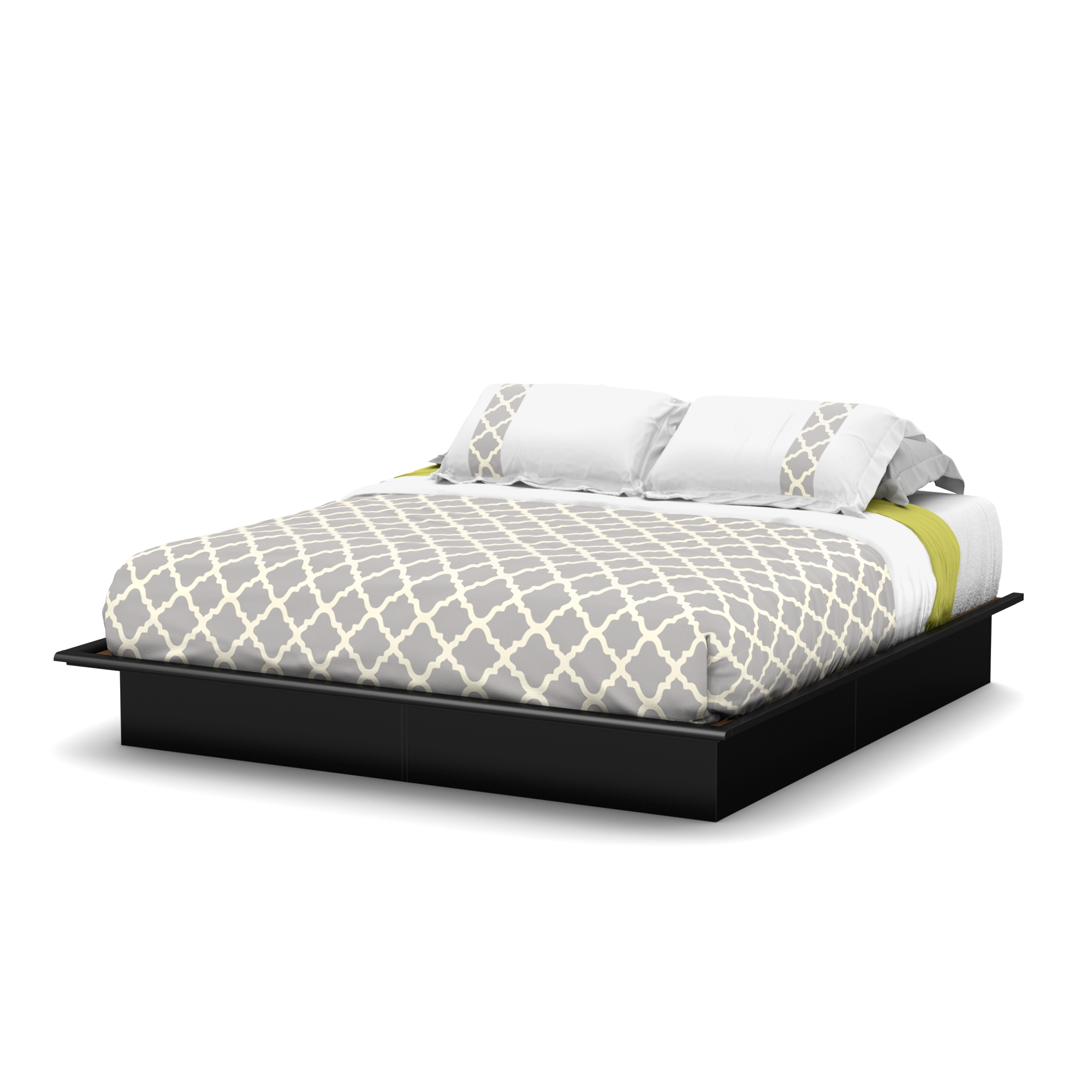 South Shore Basics Platform Bed with Molding, Multiple Sizes and Finishes - image 3 of 7