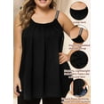 thumbnail image 6 of Homlouue Plus Size Tank Tops for Women Loose Fit Sleeveless Black Summer Tanks 2XL, 6 of 8