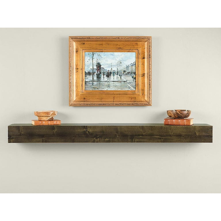 Mantels Direct Wallace 60-Inch Floating Wood Fireplace Mantel Shelf in  Smoke Gray - Walmart.com