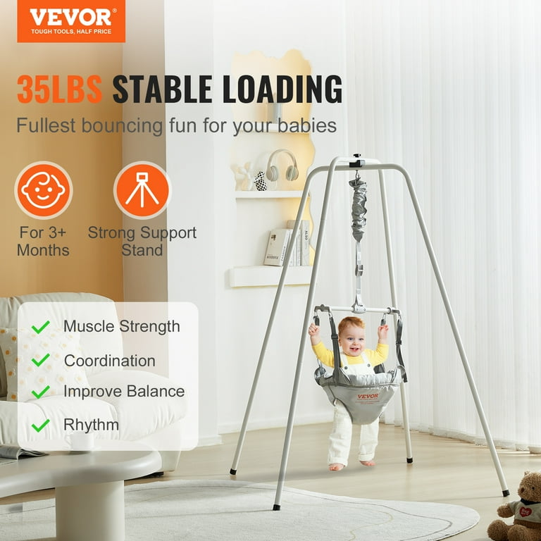 BENTISM 2 in 1 Baby Jumper, Adjustable Height, 35LBS Load BENTISM 2 in 1 Baby Jumper, Adjustable Height, 35LBS Load