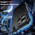 thumbnail image 3 of Funda magnética impermeable Oterkin para iPhone 15 Pro Max IP68, azul, 3 of 7