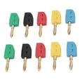 thumbnail image 1 of Juego De Enchufe De Plátano De 4 Mm, Conexión Rápida Sin Soldadura, Manejo De Corriente 32A, Latón Chapado En Oro, Diseño Estándar Para Varios Instrumentos De Prueba,, 1 of 7