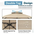 thumbnail image 3 of JOIVI Grill Gazebo 8 x 5 Double Tiered Outdoor BBQ Grill Patio Canopy, Backyard Barbeque Tent with Extra Shelves, Beige, 3 of 7