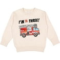 thumbnail image 2 of Inktastic I'm 3 Fire Truck 3rd Birthday Toddler Sweatshirt, 2 of 4