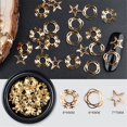 thumbnail image 3 of Nail Art Metal lentejuelas espesor hueco pegatina reloj copo de nieve herramienta de manicura, 3 of 4