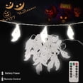 thumbnail image 5 of Luz fantasma de Halloween LED con control remoto, impermeable, para decoración de Navidad, carnaval, fiesta, Halloween, luz blanca, 7 m, 50 luces, 5 of 5