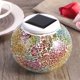 thumbnail image 3 of EeaseMX Lámparas de mesa solares con forma de bola de mosaico de vidrio, luces LED para jardín que cambian de color, impermeables, para exteriores, para Navidad, hogar, patio, regalos., 3 of 7