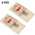 thumbnail image 1 of Trampas de madera para ratas, trampa de impacto reutilizable de alto impacto, 2 uds., 1 of 5