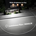 thumbnail image 2 of Foco LED Onforu de 80 W, 9000 lúmenes, para exteriores, con 3 cabezales IP66, 2 of 8