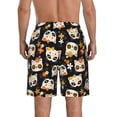 thumbnail image 3 of Naloa Flower Fox Men's Beach Shorts, Surfing shorts, Swim trunks, Quick Dry Swim Trunks for Surfing Beach Fun - Large, 3 of 9