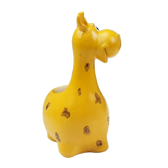 KAKOWELY animal flowerpot Resin Cartoon Animal Flower Pots Succulent Planter Nursery Pot Home Decoration for Garden Balcony (Giraffe)6.1"X3.94"X2.95"