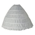 Full Shape 6 Hoop Skirt Ball Gown Petticoat Underskirt Slip For Wedding Dress - Walmart.com