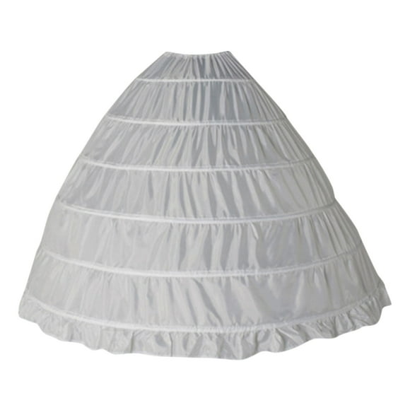 nsendm Female Skirt Adult Wrap Skirts Shape 6 Dress Slip Skirt Underskirt for Wedding Hoop Gown Petticoat Full Wrap Skirts for Women Long(White, One Size)