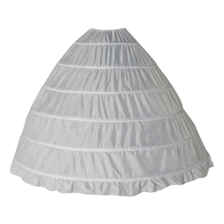 wendunide skirts for women Full Shape 6 Hoop Skirt Ball Gown