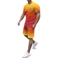 thumbnail image 1 of Playeras De Algodón Para Hombre, Camiseta Holgada Con Estampado De Letras De Ciudad Para Hombre, Conjunto De Ropa Deportiva De Verano, Ropa Deportiva Informal, 1 of 4