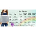thumbnail image 3 of Sherrylily Girls Casual Long Sleeve Tops Kids Loose Tunic Blouses Size 4-15, 3 of 4