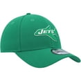 thumbnail image 3 of Men's New Era Kelly Green New York Jets Plane The League 9FORTY Adjustable Hat, 3 of 5