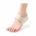 thumbnail image 3 of 4-pack beige L-shaped heel protectors with hook and loop, heel socks, gel heel protectors, shock absorption and foot fatigue relief for men and women, 3 of 4
