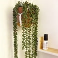 thumbnail image 3 of 3pcs Artificial Fake String of Pearls Plant Faux Fake Hanging Succulents Plants, 3 of 5