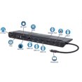 thumbnail image 2 of Docking station de USB-C a 11 puertos, para tres monitores, con MST Manhattan USB-C 3.2 Macho a HDMI, DP y VGA hembras, dos puertos USB-A 3.2 Gen 1, 2 of 2