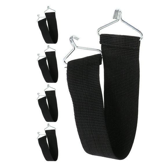 VORCOOL 5Pcs Black Reinforced Chair Replacement Straps for Lounge Chair Repair