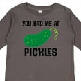 thumbnail image 4 of Inktastic You Had Me at Pickles Boys or Girls Long Sleeve Toddler T-Shirt, 4 of 5