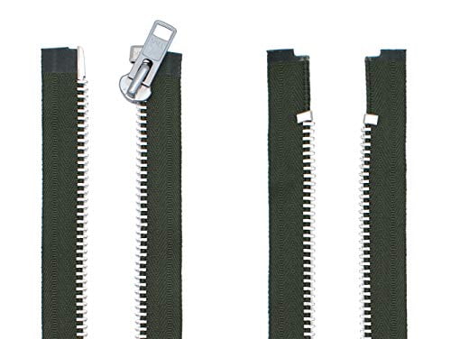 separating or not Black metal zipper silver and golden gun metal zipper