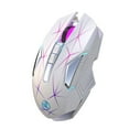 thumbnail image 6 of UHUYA Wireless Mouse 2.4G Wireless Mouse Game USB Charge 2400DPI Adjustable-Gaming Mouse Mice for PC White, 6 of 8