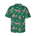 thumbnail image 3 of Daiia Tropical Leopard Hawaiian Shirt for Men Gentle Cotton Regular Short Sleeve Casual-Large, 3 of 9