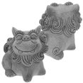 thumbnail image 3 of KAKOWELY piezas de microescultura de león para paisaje, figura de león realista, figura de león para jardín, decoración de mesa, 3 of 5