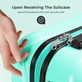thumbnail image 6 of Gowill 20" PC+ABS Carry on Suitcase,Lightweight Hardshell Luggage with Spinner Wheels and TSA Lock,Green, 6 of 10