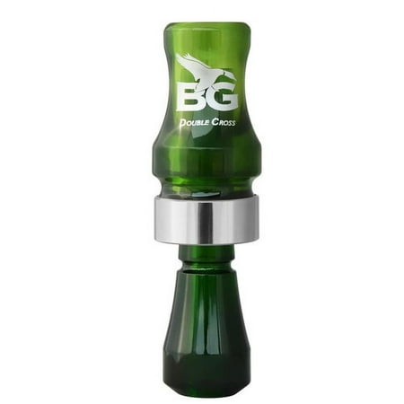 Buck Gardner Calls Double Cross Duck Call - Camo Green