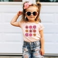 thumbnail image 5 of Flowers Shirt for Girls Cute Girly Colorful Floral Tee for Toddlers and Kids Peach Shirt Youth Large, 5 of 5