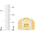 thumbnail image 5 of Floreo 10k Yellow Gold 16.1mm DAD Father CZ Ring, Size 11, 5 of 5
