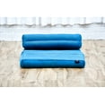 thumbnail image 6 of Leewadee Foldable Floor Mattress – 2 in 1 Floor Meditation Mat for Yoga and Relaxation, Seating Futon with Kapok,  Light Blue, 6 of 9