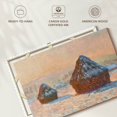 thumbnail image 6 of Elephant Stock Wheatstacks Snow Effect Morning 1891 Wall Art - Horizontal Canvas Wall Art - Living Room Wall Decor - Nature Canvas - Gray And Blue Decor By Claude Monet - 24" x 16", 6 of 7
