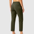 thumbnail image 5 of 7/8 Business Casual Pants for Women Dressy Casual Athletic High Waist Bottoms with Pockets Workout Exercise Pants, M, 5 of 9