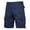 Shorts-Navy, variant on LEKWK Plus size Cargo Shorts for Men Multi Pockets Button Fly Hiking Cargo Shorts Belt Loops Cotton Fabric Shorts Cargo Outdoor Camping Style Wear