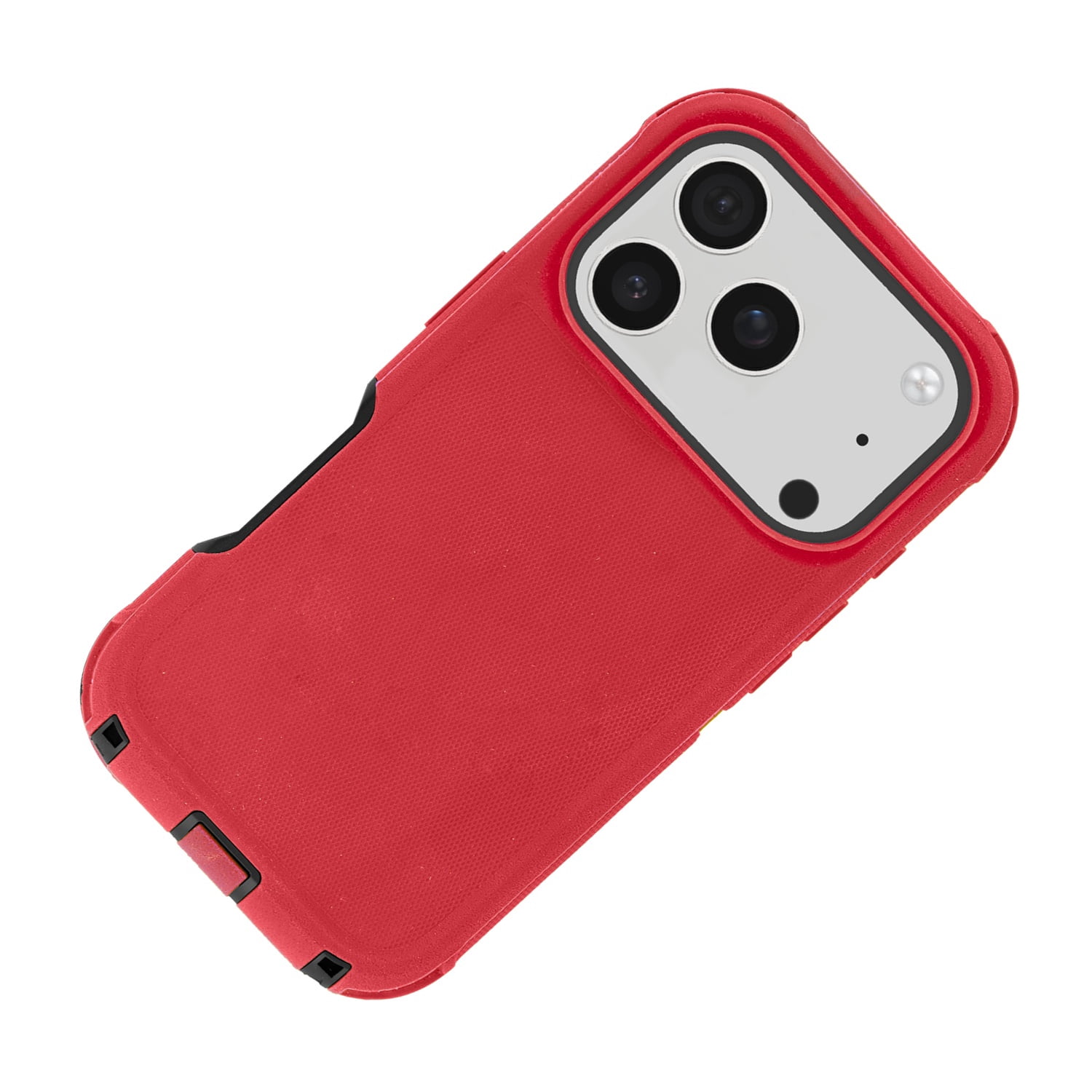 Durable Armor Cover for iPhone 17 Pro Max - Red and Black