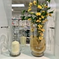 thumbnail image 6 of WGV Clear Small Hurricane Glass Vase - 7" Wide x 12" Height, Good quality, Heavy Weighted Base - 1 Pc, 6 of 7