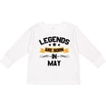 thumbnail image 3 of Inktastic Legends Are Born in May Boys or Girls Long Sleeve Toddler T-Shirt, 3 of 5