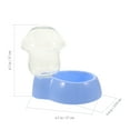 thumbnail image 3 of Miangastore 1 Set Automatic Pet Water Dispenser Transparent Water Feeder Plastic Drinking Bowl, 3 of 8