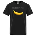 thumbnail image 1 of Camisetas con estampado Dolce & Banana para hombre, cuello redondo, transpirables, modal, cómodas, de manga corta, tallas XS-4XL, 1 of 7