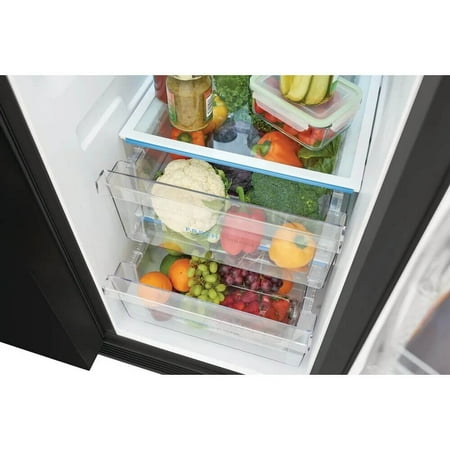 Frigidaire - 25.6 Cu. Ft. Side-by-Side Refrigerator - Black