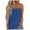 Blue, variant on Womens Bandeau Tube Top Breathable Stretch Sleeveless Casual Beach Party Wear