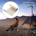 thumbnail image 3 of Soidarity Camping silla bolsa reposabrazos soporte de almacenamiento portátil al aire libre senderismo pesca playa viaje bolsa colgante bolsillo negro carpas Beige Soidarity OD025847-03, 3 of 6