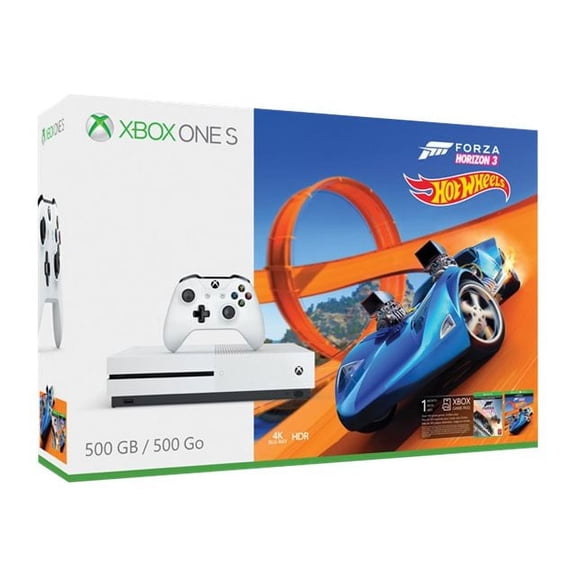 Microsoft Xbox One S 500GB Forza Horizon 3 Hot Wheels Bundle White ZQ9-00202